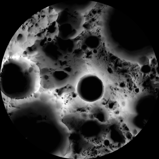 South Pole Lunar Illumination Map
