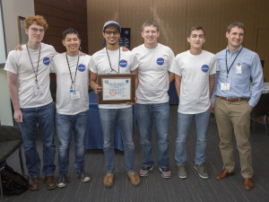 The University of Illinois at Urbana-Champaign, left to right: Austin Scott, Jose Mari Tuason, Sashank Gummella, Sam Wywrot, Steven Kosvick, and Dr. Zachary Putnam