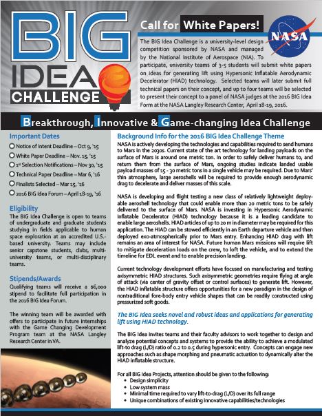 BIG Idea Flyer Image